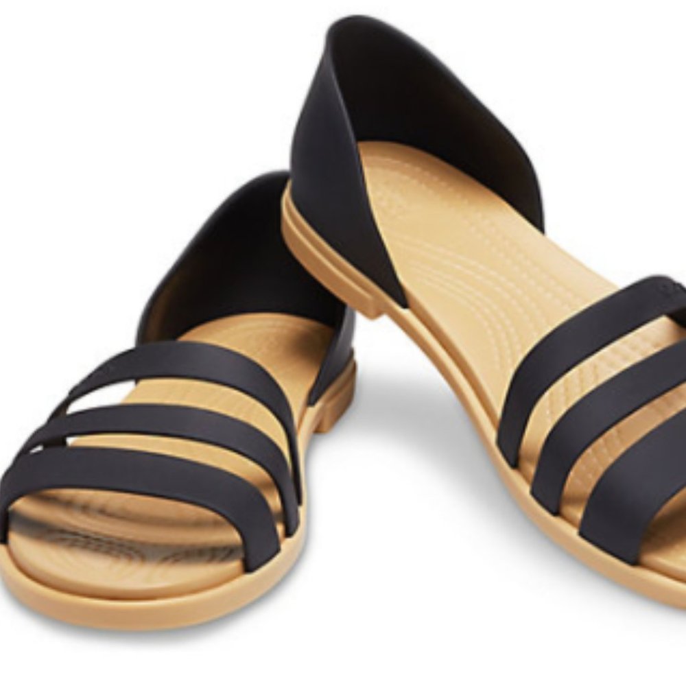 Crocs opened toe flats